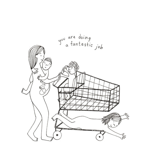 Grocery Cart Card Sow & Tarry Studio