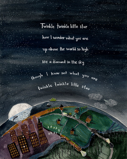 Twinkle Twinkle Little Star Nursery Wall Art