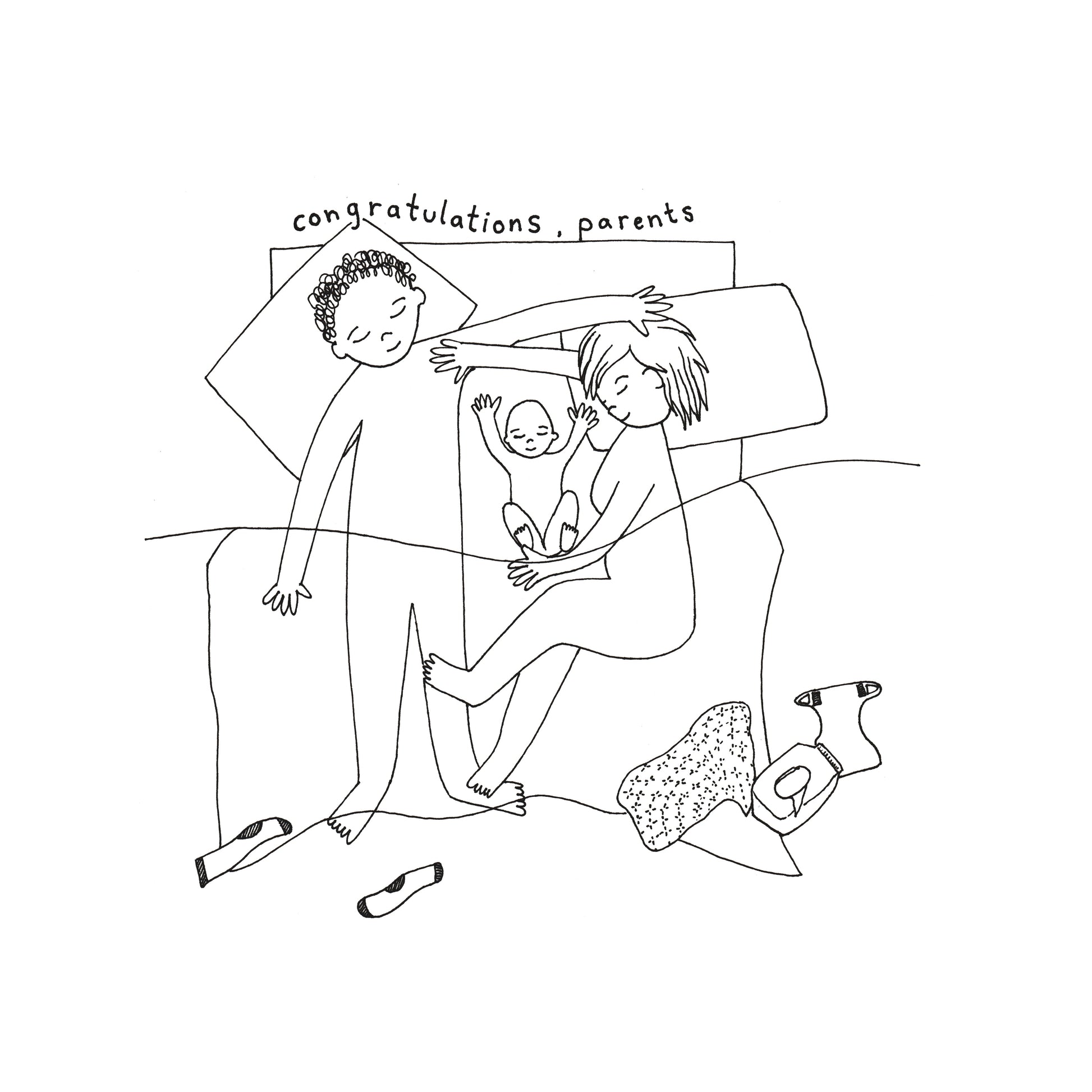 Co Sleeping Card Sow & Tarry Studio
