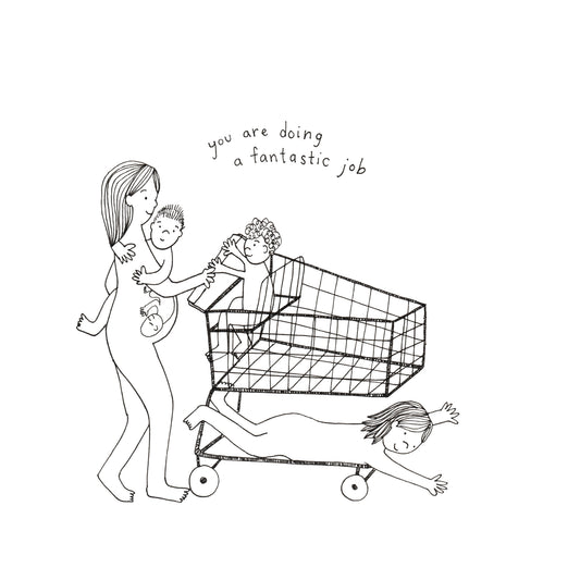 Grocery Cart Card Sow & Tarry Studio