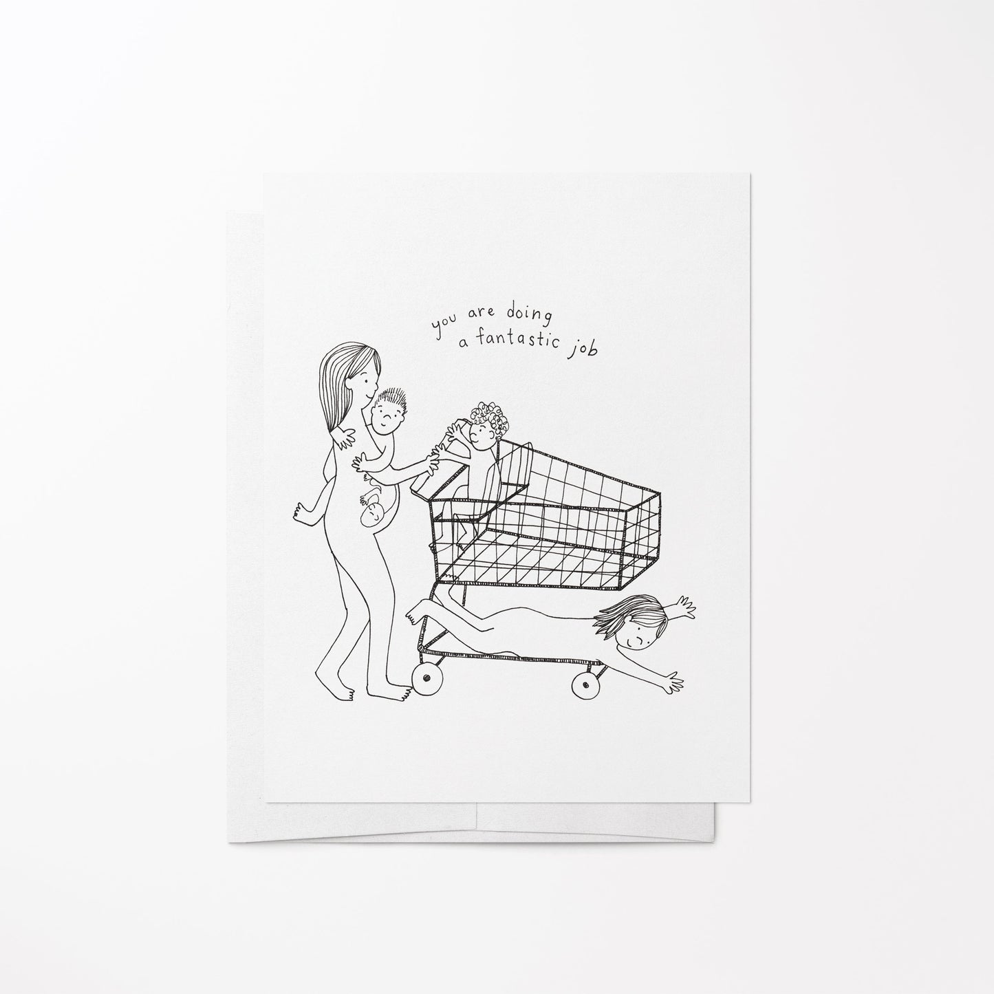 Grocery Cart Card Sow & Tarry Studio