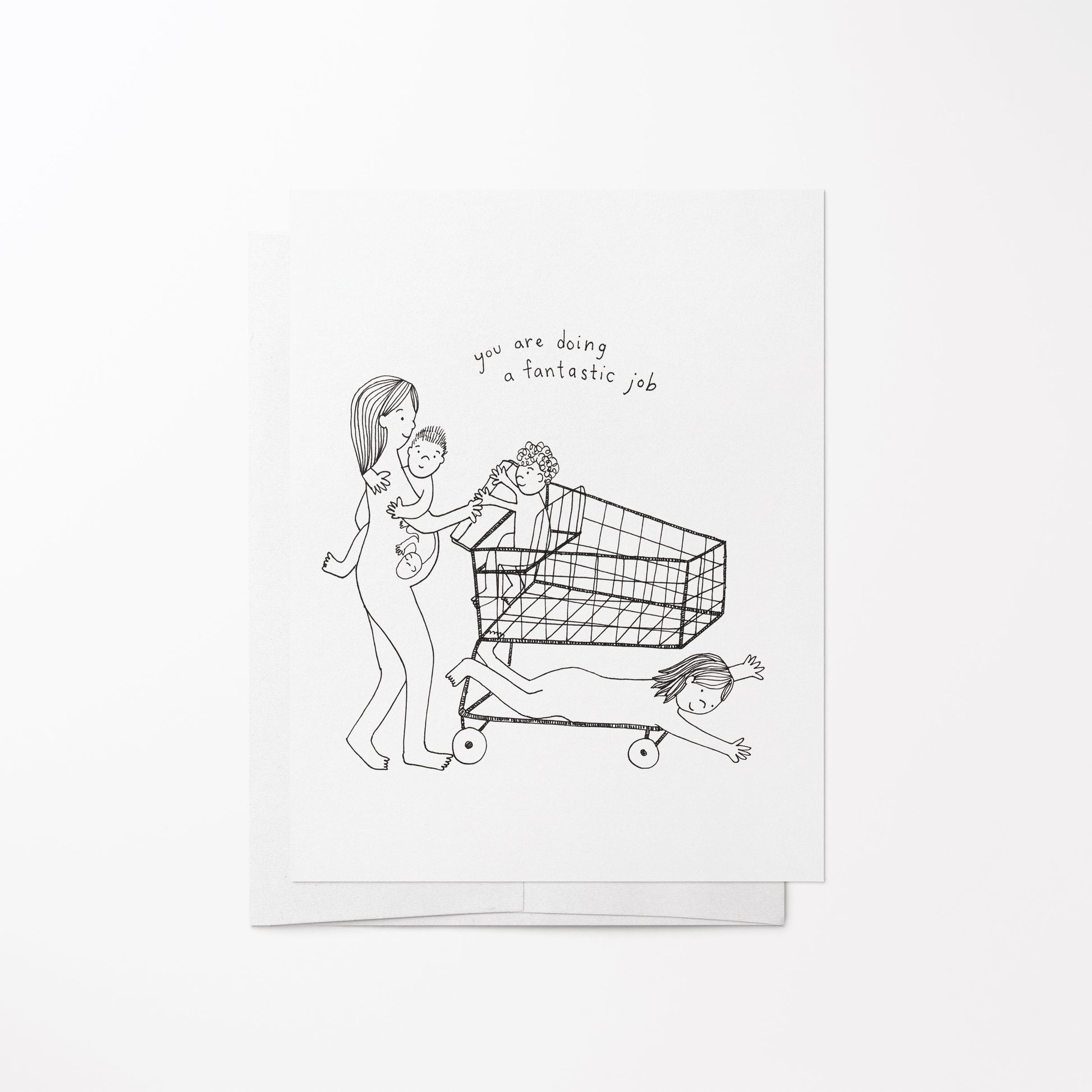 Grocery Cart Card Sow & Tarry Studio