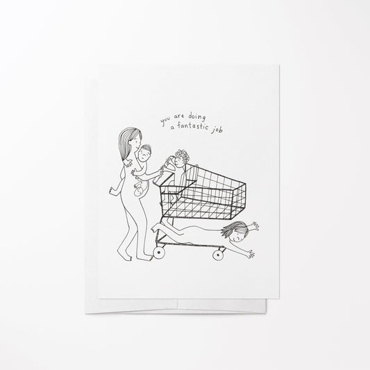 Grocery Cart Card Sow & Tarry Studio
