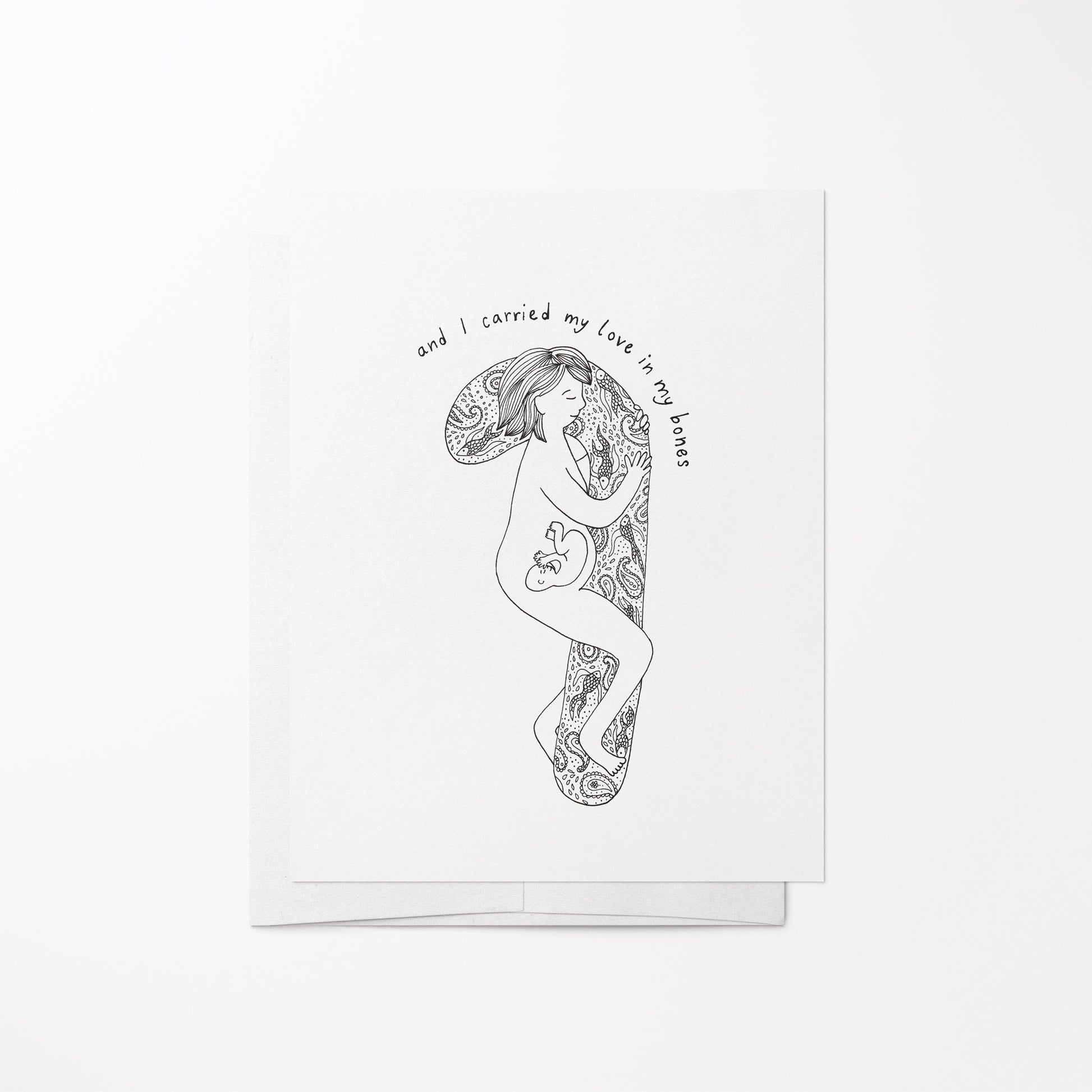 Pregnancy Pillow Card Sow & Tarry Studio