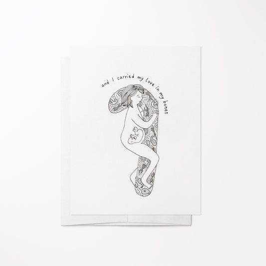 Pregnancy Pillow Card Sow & Tarry Studio