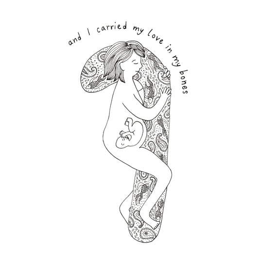 Pregnancy Pillow Card Sow & Tarry Studio